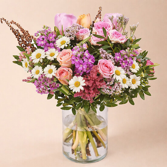 Überraschung: farbenfroher Blumenstrauß Luzern