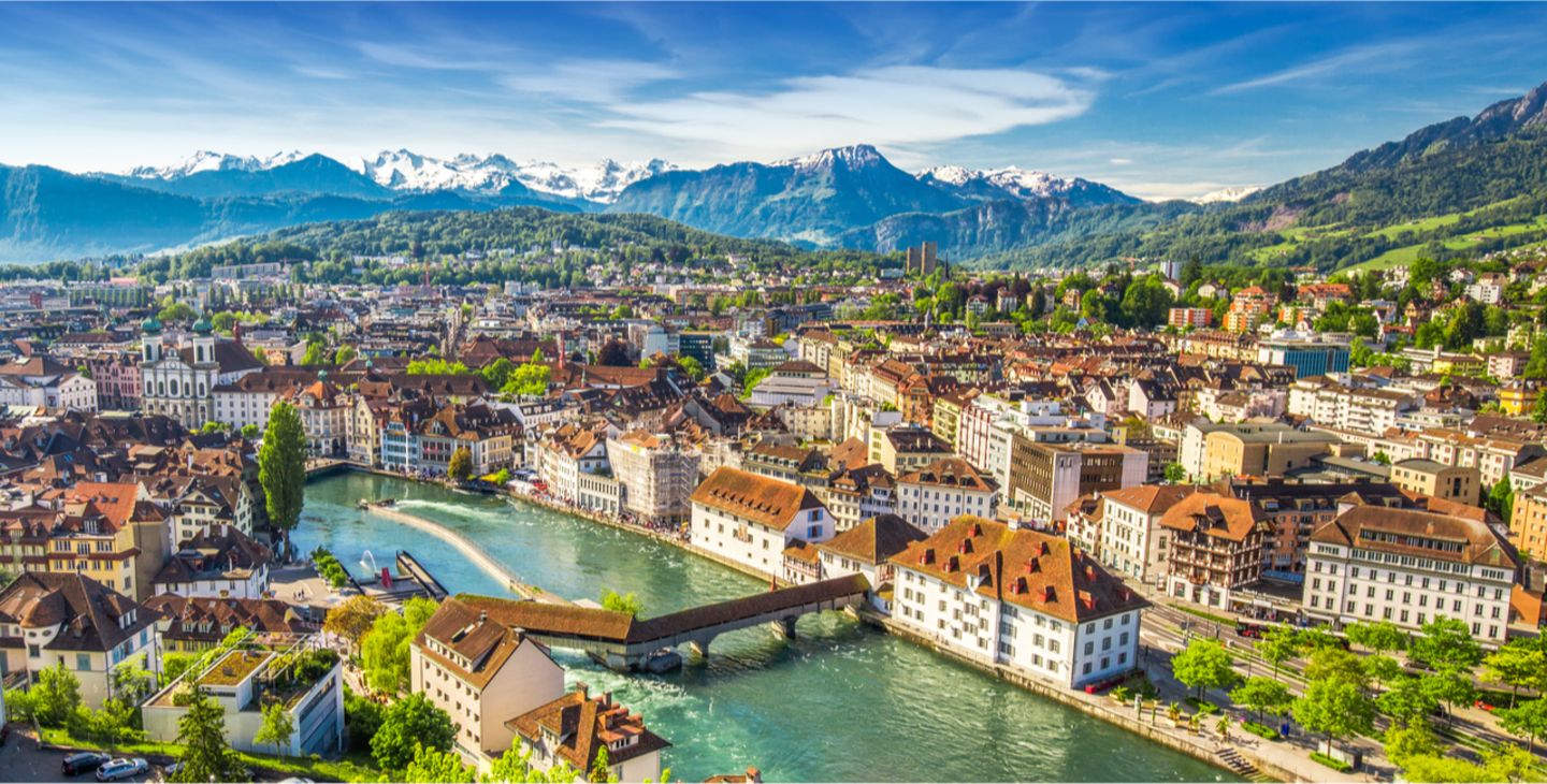 Karte der Liefergebiete von LuzernBlumen.ch: Blumenversand Luzern und Kanton Luzern
